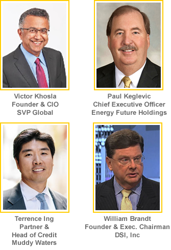 Conference Speakers: Victor Khosla, Paul Keglevic, Terrence Ing, and William Brandt